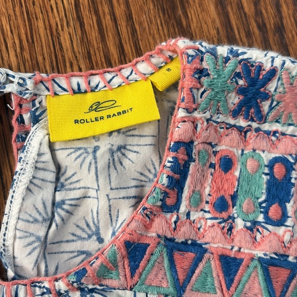 Roller rabbit top with embroidery - Picture 3 of 4